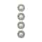 12 Packs: 4 ct. (48 total) Silver Faux Pearl Flower Sliders, 25mm by Bead Landing™